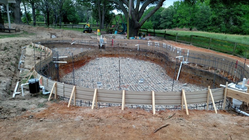new pool construction with steel plumbing and electrical completed (3)